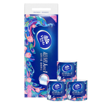 维达（Vinda）有芯卫生卷纸V4688 180克4层  一提10卷