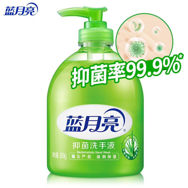 蓝月亮 芦荟抑菌洗手液500g