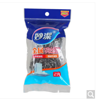 妙洁不锈钢金属钢丝球 2个/包（10包）
