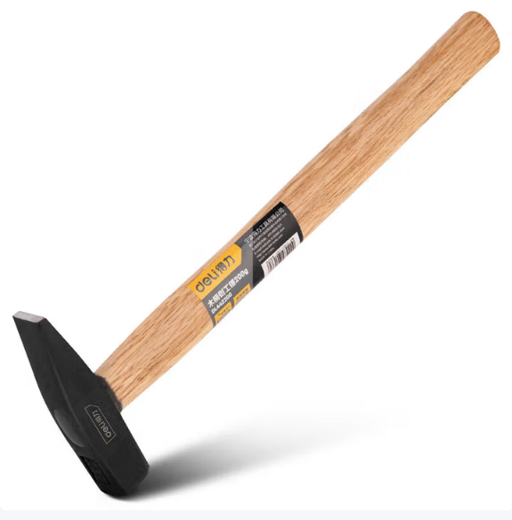 得力 木柄钳工锤(黑) DL442200 200g